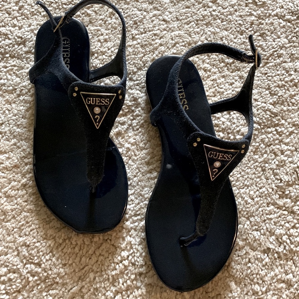 Blue sandals size 5